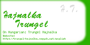 hajnalka trungel business card